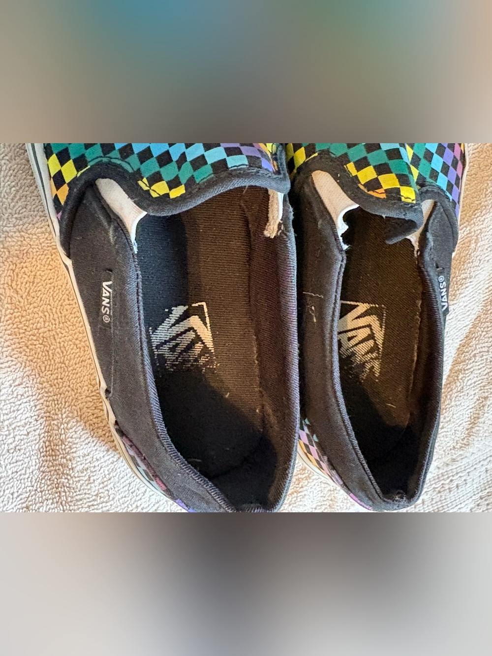 Vans Slip-On in bright colors Checkerboard - Picture 6 of 7